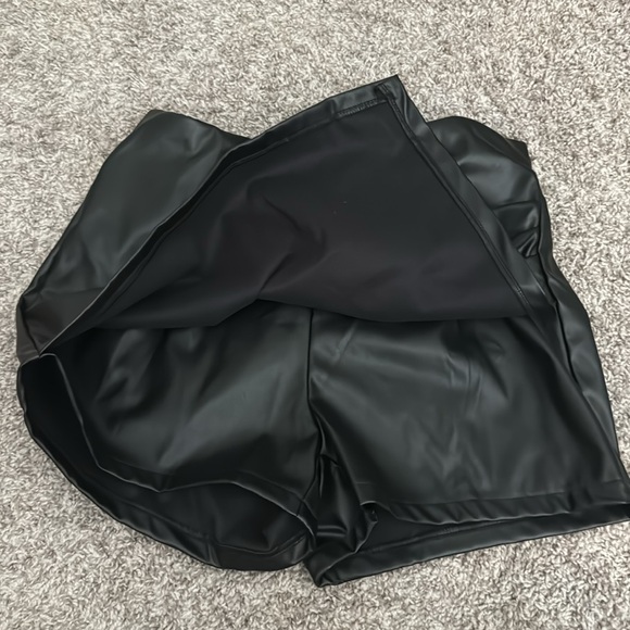 Faux Leather Skort - Picture 3 of 6